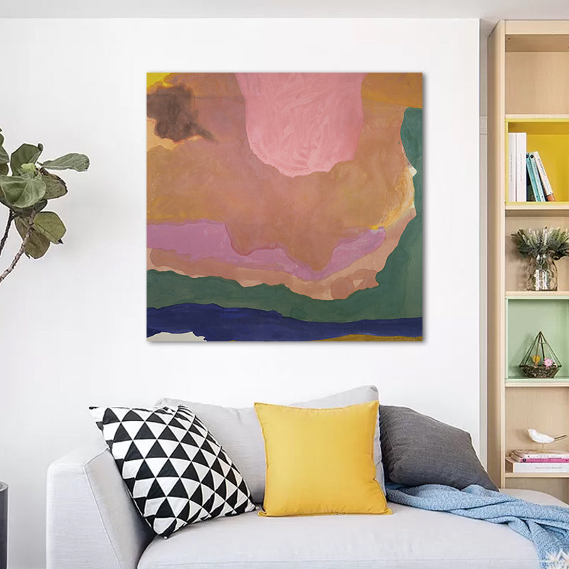 Contemporary Abstract Canvas for Dining Room Watercolor Painting Art, Multiple Sizes Clearhalo 'Art Gallery' 'Canvas Art' 'Contemporary Art Gallery' 'Modern' Arts' 1690841