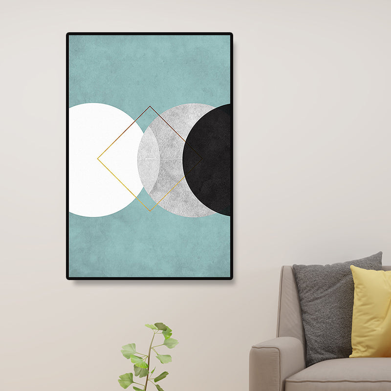 Modernist Geometric Canvas Prints Multicolored Home Wall Art Decor for Sitting Room Clearhalo 'Arts' 'Canvas Art' 1690923