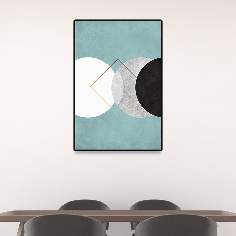 Modernist Geometric Canvas Prints Multicolored Home Wall Art Decor for Sitting Room Clearhalo 'Arts' 'Canvas Art' 1690924
