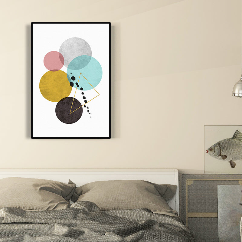 Modernist Geometric Canvas Prints Multicolored Home Wall Art Decor for Sitting Room Clearhalo 'Arts' 'Canvas Art' 1690931