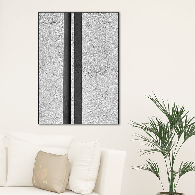 Nordic Building Window Canvas Print Soft Color Textured Wall Art for Living Room Clearhalo 'Arts' 'Canvas Art' 1691110