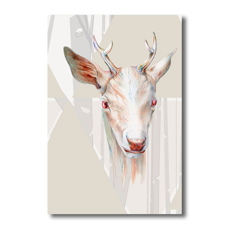Colorful Wild Animal Wall Decor for Decoration Rustic Drawing Room Canvas Prints Clearhalo 'Art Gallery' 'Canvas Art' 'Kids' Arts' 1691177