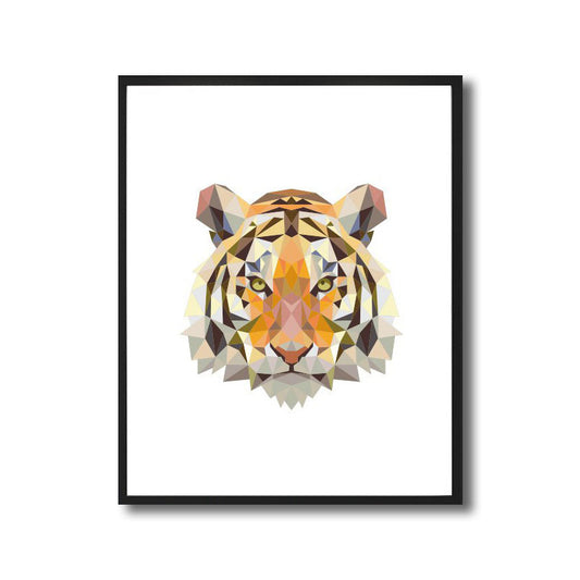 Orange Tiger Head Canvas Art Animal Classic for Decoration Wall Decor, Multiple Sizes Clearhalo 'Art Gallery' 'Canvas Art' 'Kids' Arts' 1691185