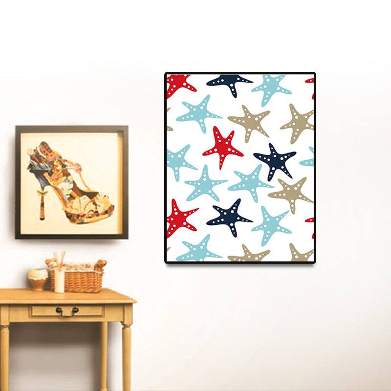 Scandinavian Nautical Element Wall Art Canvas Decorative Soft Color Painting for Guest Room Clearhalo 'Arts' 'Canvas Art' 1691287