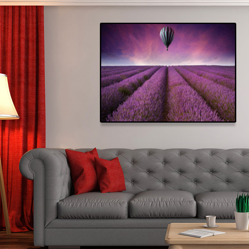 Light Color Scenery Wrapped Canvas Home Wall Art Decor for Bedroom, Multiple Sizes Clearhalo 'Art Gallery' 'Canvas Art' 'Contemporary Art Gallery' 'Modern' Arts' 1691531