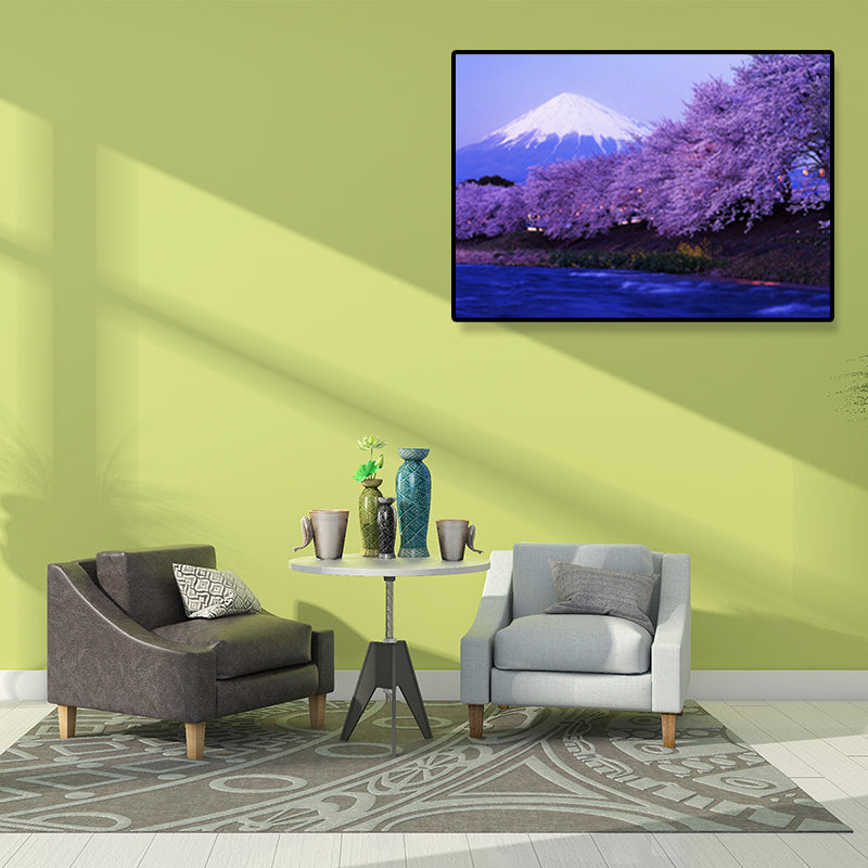 Canvas Home Decor Art Print Japanese Plant Paintings in Soft Color, Multiple Sizes Clearhalo 'Arts' 'Canvas Art' 1691648