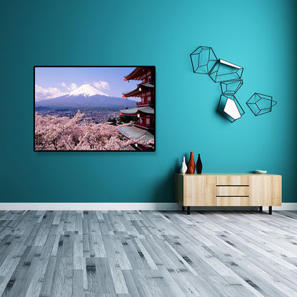 Canvas Home Decor Art Print Japanese Plant Paintings in Soft Color, Multiple Sizes Pink Clearhalo 'Arts' 'Canvas Art' 1691652