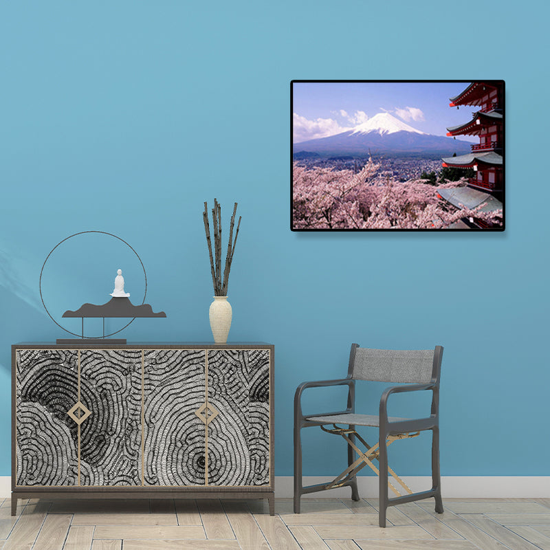 Canvas Home Decor Art Print Japanese Plant Paintings in Soft Color, Multiple Sizes Clearhalo 'Arts' 'Canvas Art' 1691654