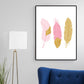 Pink Feather Canvas Print Children Art Home Wall Decor for Nursery, Multiple Sizes Clearhalo 'Art Gallery' 'Canvas Art' 'Kids' Arts' 1691732