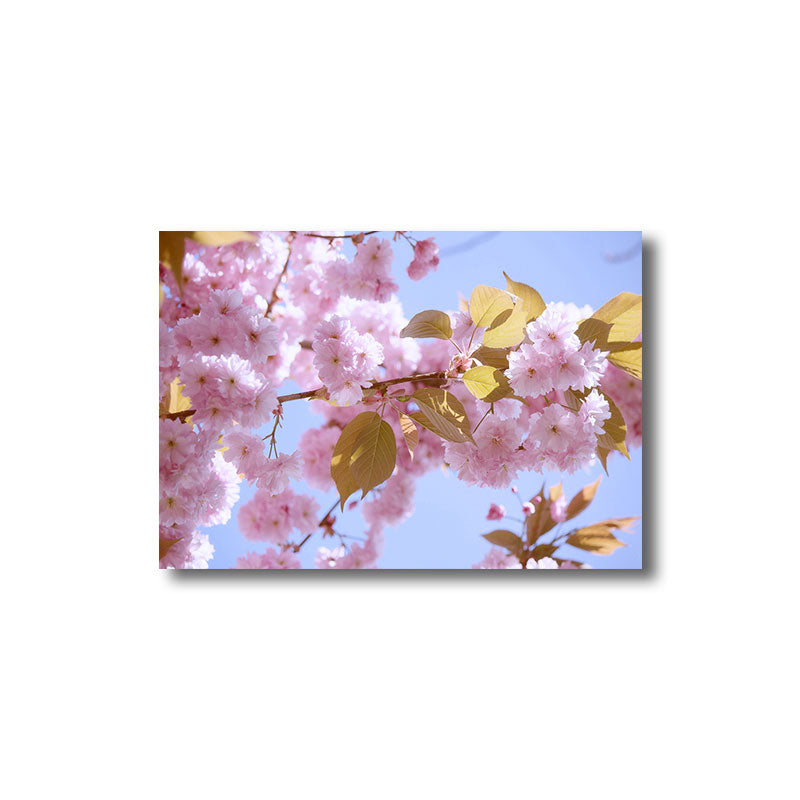 Light Color Sakura Canvas Print Floral Simplicity Home Wall Art Decor for Drawing Room Clearhalo 'Art Gallery' 'Canvas Art' 'Kids' Arts' 1691812