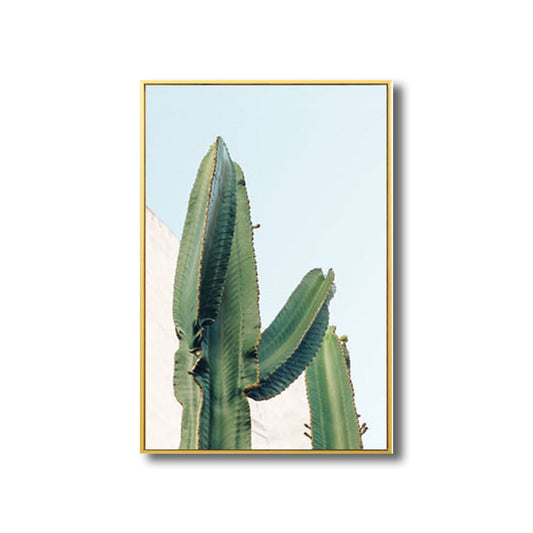 Cactus Wall Art Decor Contemporary Decorative for Guest Room Canvas Prints in Green Clearhalo 'Art Gallery' 'Canvas Art' 'Contemporary Art Gallery' 'Modern' Arts' 1691816