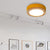Drum Ceiling Light, Kids Flush Mount Light Fixture with Wood and Acrylic Shade for Bedroom Yellow Clearhalo 'Ceiling Lights' 'Close To Ceiling Lights' 'Close to ceiling' 'Flush mount' Lighting' 169248