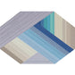 Simple Novelty Irregular Rug in Purple and Blue Colorblock Stripe Pattern Rug Polyester Washable Carpet for Home Decor Clearhalo 'Area Rug' 'Rug' 1692840