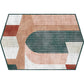 Scandinavian Novelty Irregular Rug Colorful Colorblock Stripe Pattern Rug Polyester Pet Friendly Carpet for Home Decor Clearhalo 'Area Rug' 'Rug' 1692854