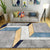Novelty Living Room Irregular Rug in Grey Color Block Cubic Print Rug Polyester Machine Washable Area Rug Grey Design 1 Clearhalo 'Area Rug' 'Rug' 1693288