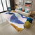 Green and Blue Bedroom Rug Modern Abstract Twisted Line Pattern Area Rug Polyester Anti-Slip Backing Carpet Blue Clearhalo 'Area Rug' 'Modern' 'Rugs' Rug' 1693724