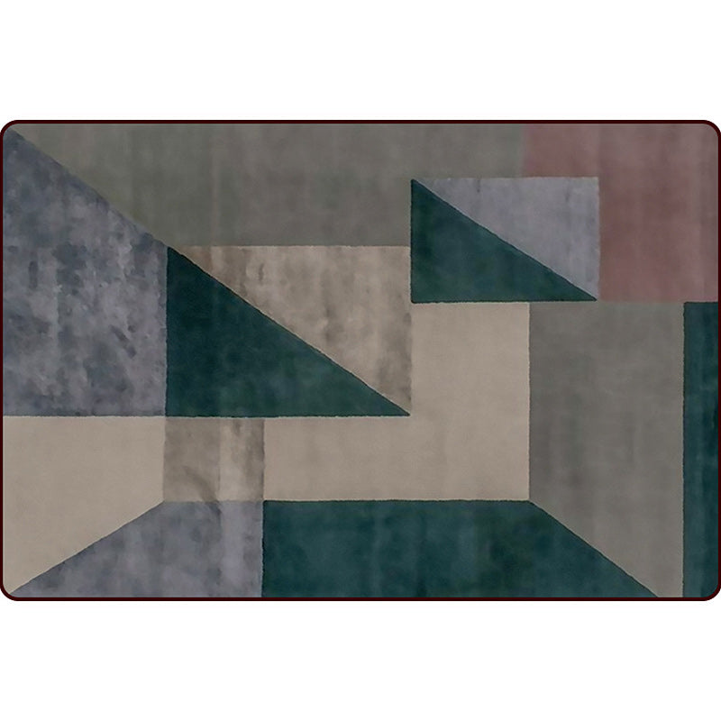 Scandinavian Modern Rug in Brown Colorblock Geometry Pattern Rug Polyester Washable Carpet for Home Decoration Clearhalo 'Area Rug' 'Modern' 'Rugs' Rug' 1693736