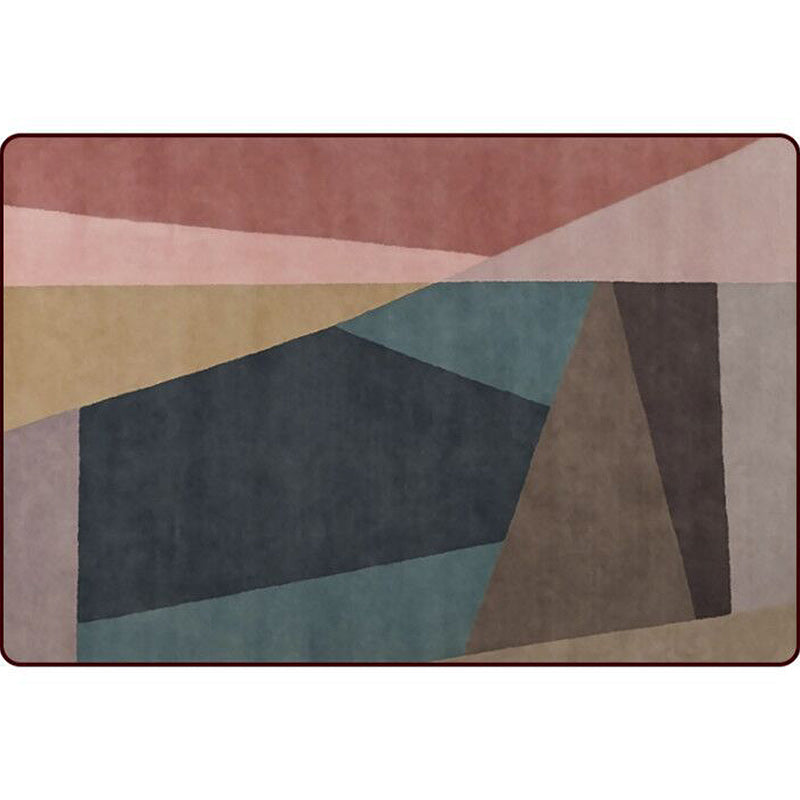 Modern Living Room Rug Colorful Color Block Irregular Shape Print Rug Polyester Anti-Slip Area Rug Clearhalo 'Area Rug' 'Modern' 'Rugs' Rug' 1693744