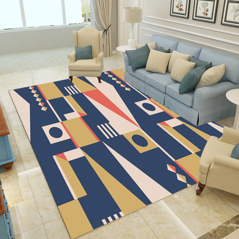 Yelow And Blue Colorblock Pattern