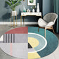 Grey and Green Irregular Rug Bedroom Novelty Color Block Pattern Area Rug Polyester Anti-Slip Backing Carpet Clearhalo 'Area Rug' 'Rug' 1693776