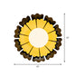 Sunflower Bedroom Wall Mounted Light Opal Glass 1 Bulb Kids Wall Lighting in Black-Gold Clearhalo 'Wall Lamps & Sconces' 'Wall Lights' Lighting' 1694207