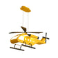 Cartoon LED Pendant Lighting with Metal Shade Yellow/Green Helicopter Hanging Lamp kit for Boys Room Clearhalo 'Ceiling Lights' 'Pendant Lights' 'Pendants' Lighting' 1694251
