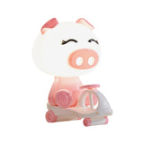 Pig/Frog/Panda Kids Bedroom Reading Book Light Plastic 1-Light Cartoon Night Table Lamp in Black/Pink/Green Clearhalo 'Lamps' 'Table Lamps' Lighting' 1694274