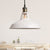Loft Style Barn Shade Pendant Ceiling Light 10.5"/12"/15" W 1 Bulb Metallic Hanging Lamp in Black/White for Dining Table White Clearhalo 'Art Deco Pendants' 'Black' 'Cast Iron' 'Ceiling Lights' 'Ceramic' 'Crystal' 'Industrial Pendants' 'Industrial' 'Metal' 'Middle Century Pendants' 'Pendant Lights' 'Pendants' 'Rustic Pendants' 'Tiffany' Lighting' 16942