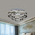 Tiered Floral Semi Flush Mount Modernist Crystal LED Parlor Ceiling Fixture in Chrome, Remote Control Stepless Dimming Light Chrome Remote Control Stepless Dimming Clearhalo 'Ceiling Lights' 'Close To Ceiling Lights' 'Close to ceiling' 'Semi-flushmount' Lighting' 1694342