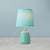 Fabric Tapered Nightstand Lamp Nordic 1 Light Table Light with Vase Ceramic Base in Pink/Blue/Green Green Clearhalo 'Lamps' 'Table Lamps' Lighting' 1694579