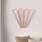 Brass Badminton Wall Light Fixture Cartoon 1-Light Pink Glass Wall Mount Lamp for Living Room Pink B Clearhalo 'Wall Lamps & Sconces' 'Wall Lights' Lighting' 1694695