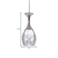 Wine Glass Ceiling Pendant Modern Clear Glass Living Room LED Hanging Lamp Kit in Warm/White Light with Inner Crystal Shade Clearhalo 'Ceiling Lights' 'Modern Pendants' 'Modern' 'Pendant Lights' 'Pendants' Lighting' 1694730