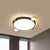 Black-Gold Round Ceiling Light Fixture Contemporary LED Acrylic Flushmount Lighting - Black-Gold - Clearhalo - 'Ceiling Lights' - 'Close To Ceiling Lights' - 'Close to ceiling' - 'Flush mount' - Lighting' - 1694884