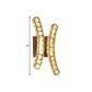Crystal Dual Vertical Wall Sconce Lighting Simple LED Wall Light Fixture in Stainless-Steel, Warm/White Light Clearhalo 'Modern wall lights' 'Modern' 'Wall Lamps & Sconces' 'Wall Lights' Lighting' 1695048