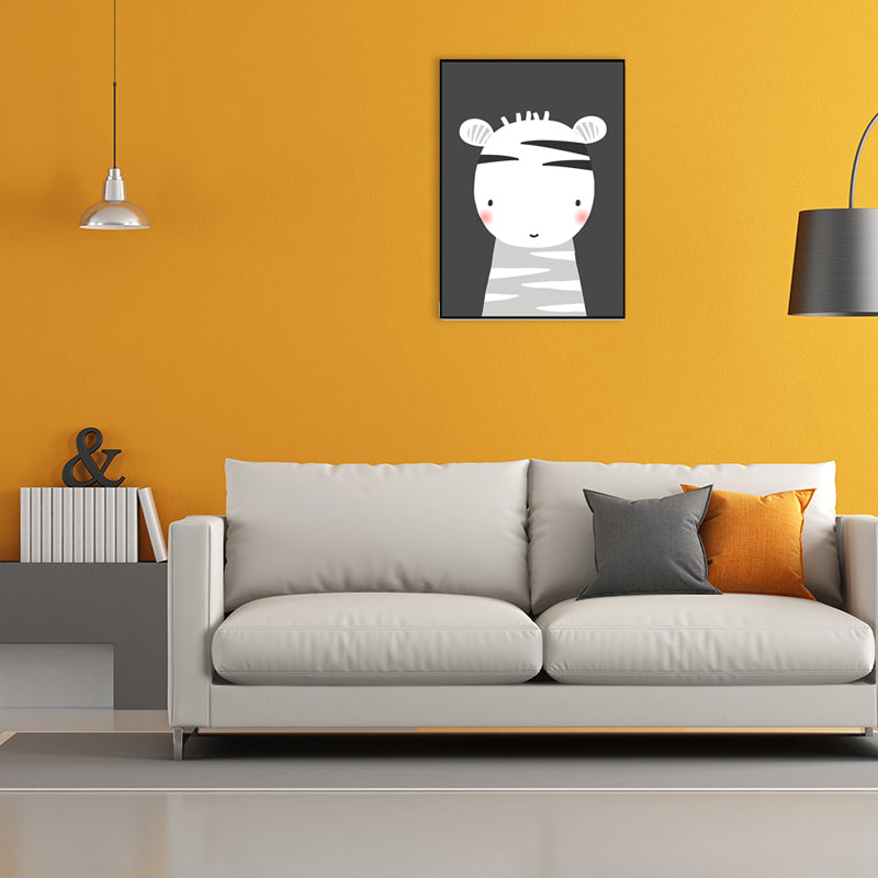 Pastel Color Sheep Painting Textured Kids Style Children's Bedroom Wall Art Print Clearhalo 'Art Gallery' 'Canvas Art' 'Kids' Arts' 1695355