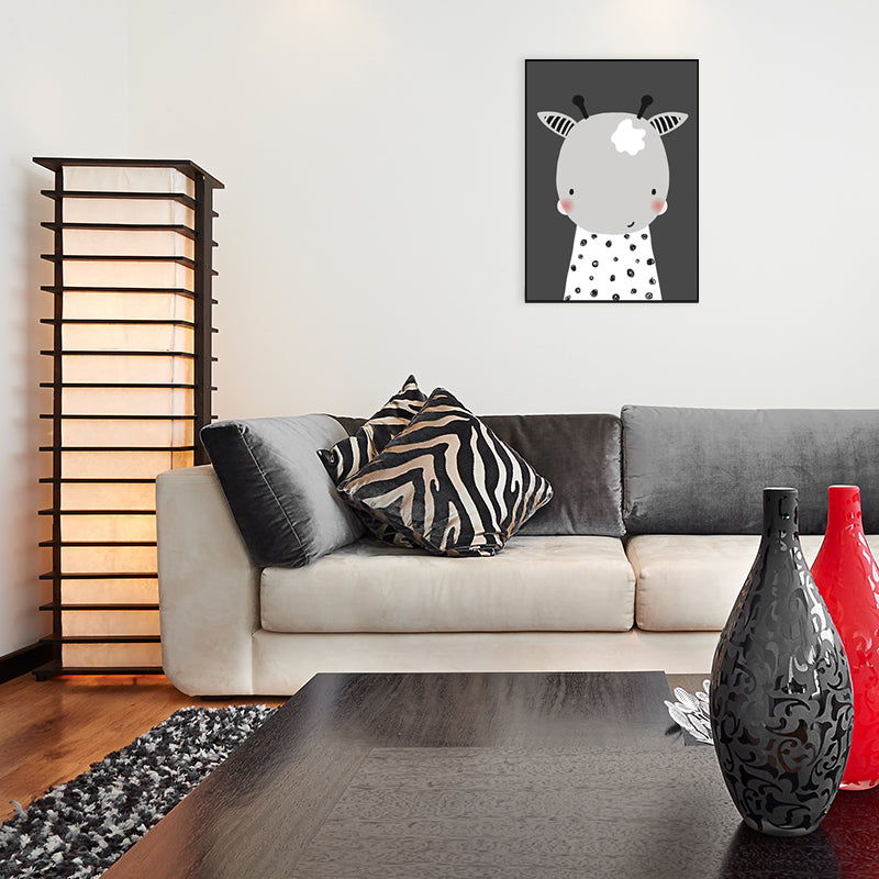 Pastel Color Sheep Painting Textured Kids Style Children's Bedroom Wall Art Print Clearhalo 'Art Gallery' 'Canvas Art' 'Kids' Arts' 1695364