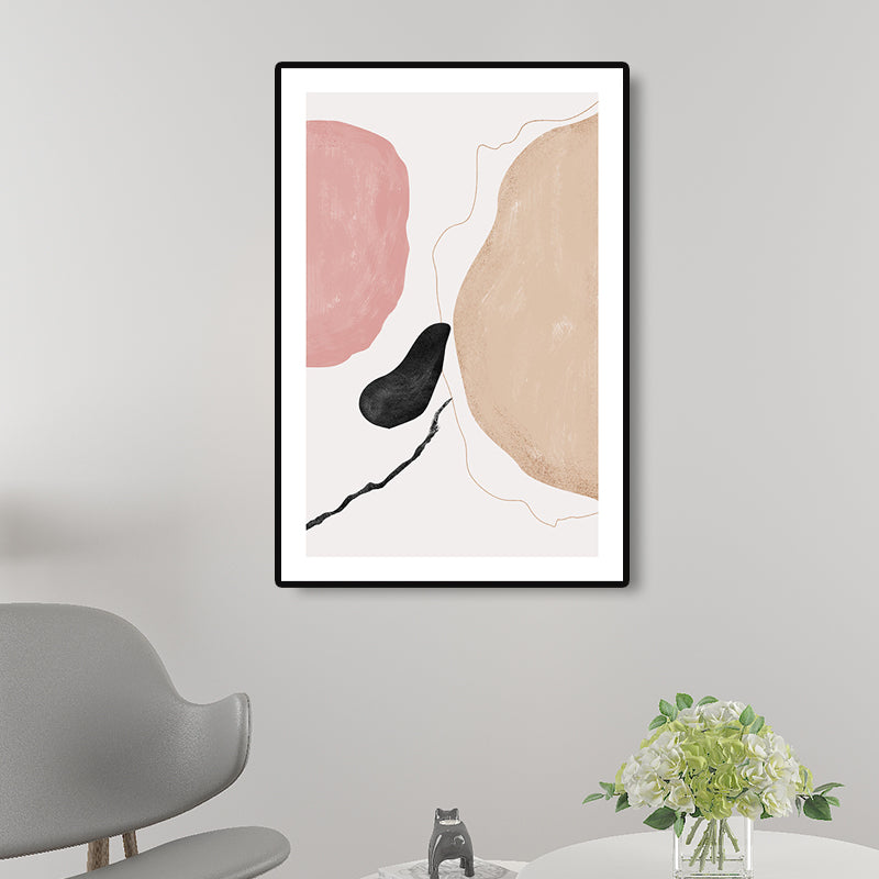 Soft Color Abstract Pattern Canvas Decorative Nordic for Great Room Wall Art Print Clearhalo 'Arts' 'Canvas Art' 1695513