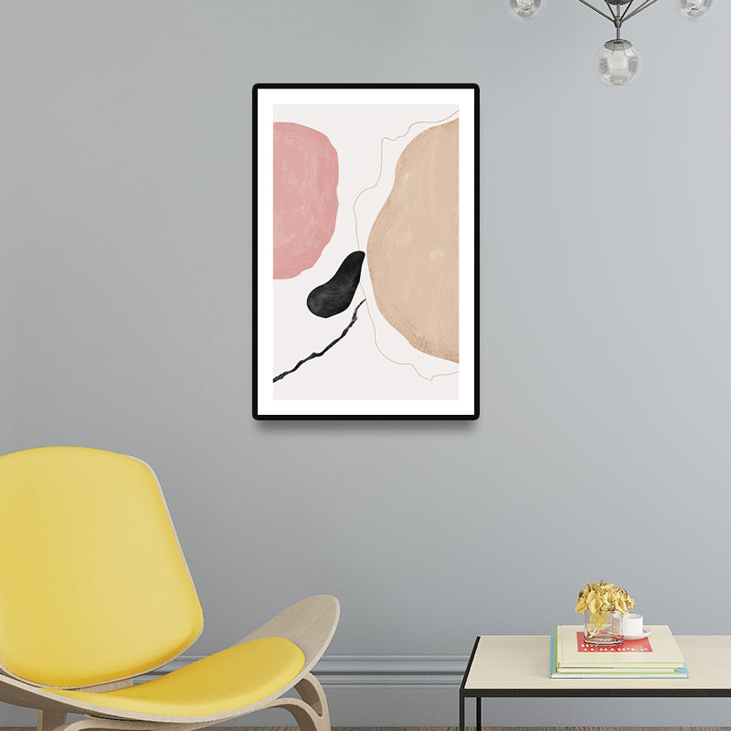 Soft Color Abstract Pattern Canvas Decorative Nordic for Great Room Wall Art Print Clearhalo 'Arts' 'Canvas Art' 1695514