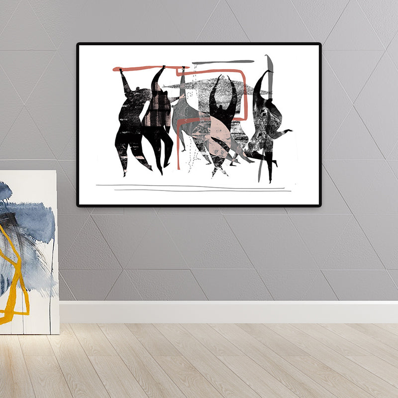 Soft Color Abstract Pattern Canvas Decorative Nordic for Great Room Wall Art Print Clearhalo 'Arts' 'Canvas Art' 1695520