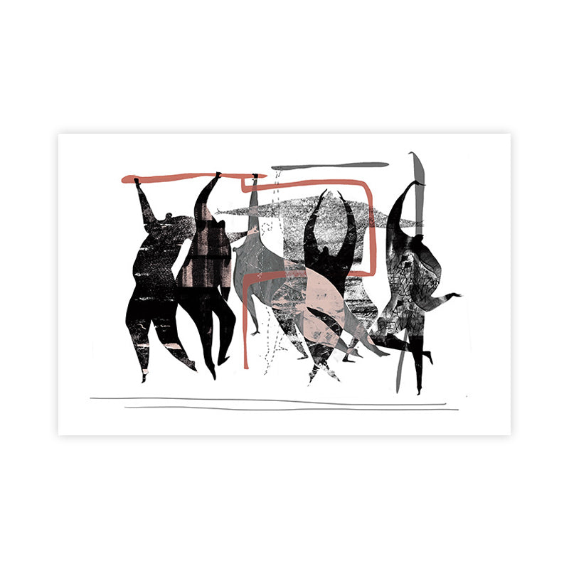 Soft Color Abstract Pattern Canvas Decorative Nordic for Great Room Wall Art Print Clearhalo 'Arts' 'Canvas Art' 1695522