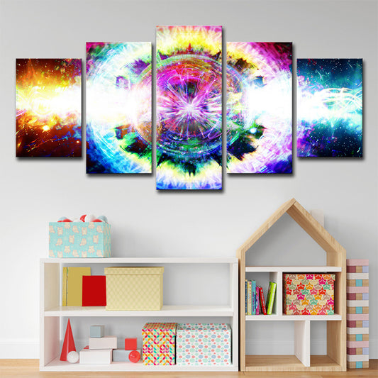 Fictional Gear Canvas Print Yellow Multi-Piece Wall Art Decor for Children Bedroom Yellow Clearhalo 'Art Gallery' 'Canvas Art' 'Contemporary Art Gallery' 'Modern' Arts' 1695572