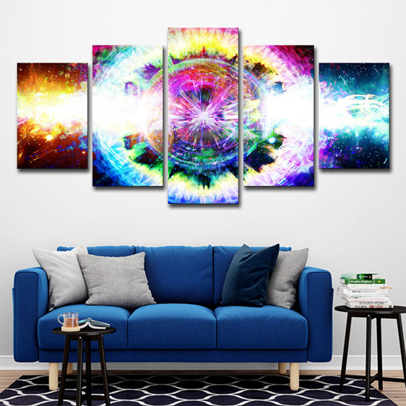 Fictional Gear Canvas Print Yellow Multi-Piece Wall Art Decor for Children Bedroom Clearhalo 'Art Gallery' 'Canvas Art' 'Contemporary Art Gallery' 'Modern' Arts' 1695574