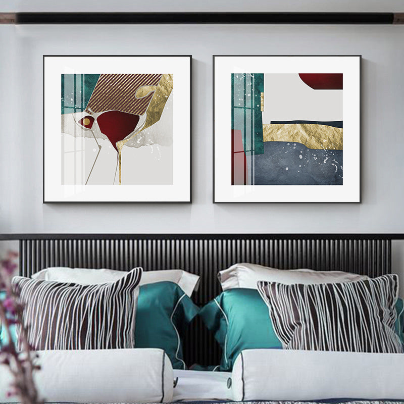 Light Color Abstract Wall Decor Textured Contemporary Style Girls Bedroom Canvas Clearhalo 'Art Gallery' 'Canvas Art' 'Contemporary Art Gallery' 'Modern' Arts' 1695677