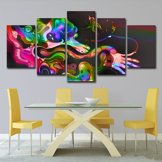 Digital Print Abstract Canvas Art Contemporary Multi-Piece Dining Room Wall Decor Clearhalo 'Art Gallery' 'Canvas Art' 'Contemporary Art Gallery' 'Modern' Arts' 1695972