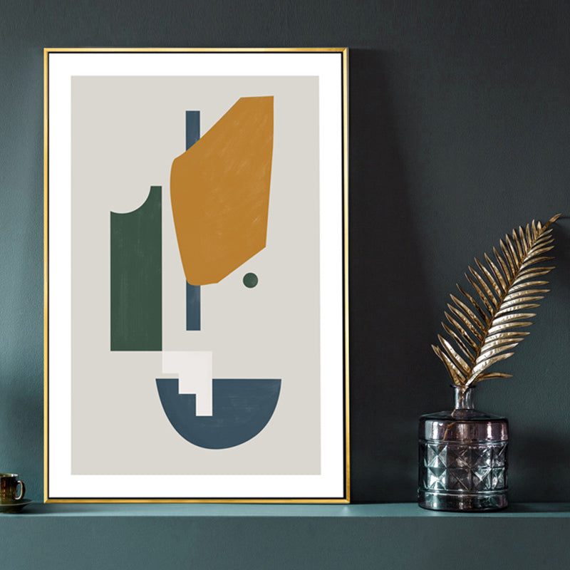 Colorful Abstract Painting Wall Art Home Decor Modernist for Parlor Canvas Prints Yellow Clearhalo 'Arts' 'Canvas Art' 1696042