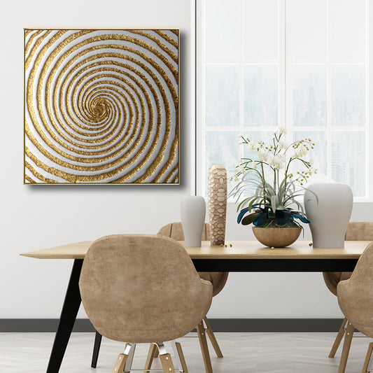 Modern Style Optical Illusion Painting in Brown Textured Wall Print for Bathroom Clearhalo 'Art Gallery' 'Canvas Art' 'Contemporary Art Gallery' 'Modern' Arts' 1696267