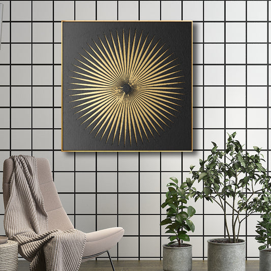 Modern Style Optical Illusion Painting in Brown Textured Wall Print for Bathroom Clearhalo 'Art Gallery' 'Canvas Art' 'Contemporary Art Gallery' 'Modern' Arts' 1696278