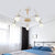 Modern Ceiling Lights Bedroom, Semi Flush Light with Antler Decoration for Kids 5 White Clearhalo 'Ceiling Lights' 'Close To Ceiling Lights' 'Close to ceiling' 'Semi-flushmount' Lighting' 169629