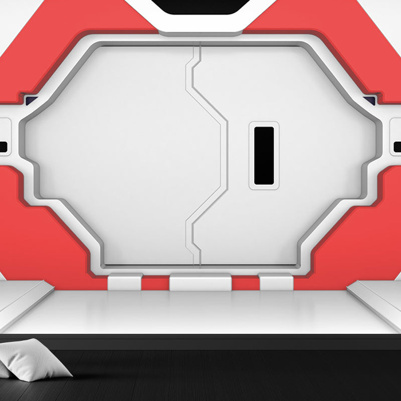 Fictional Capsule Door Wall Mural Bright Color Waterproofing Wall Decor for Boys Room Clearhalo 'Wall Decor' 'Wall Mural' 1696363