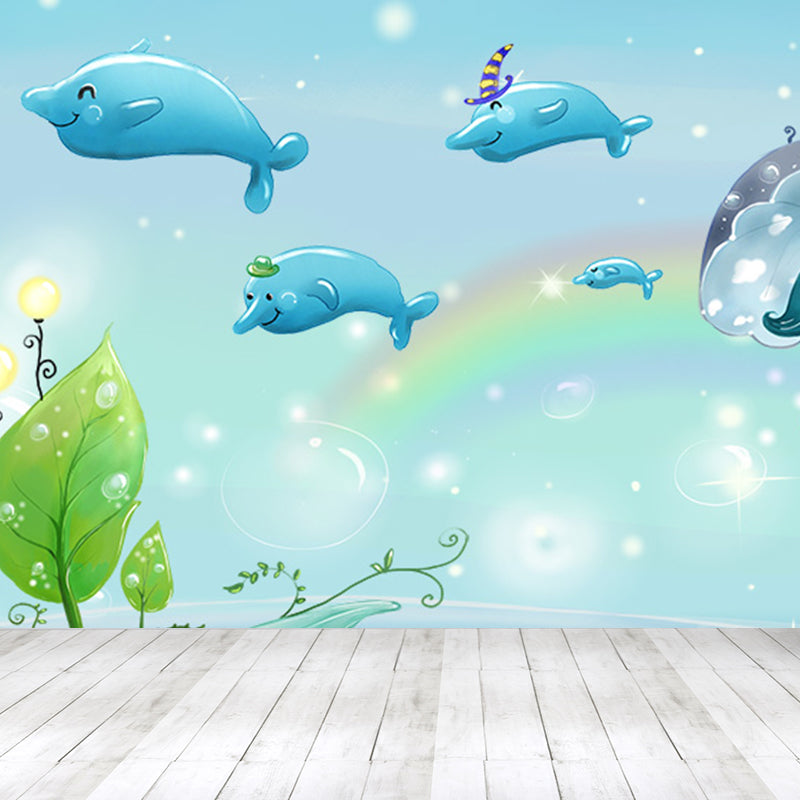 Marine Benthos Wall Mural Kids Style Decorative Children Bedroom Wall Decor, Custom Clearhalo 'Wall Decor' 'Wall Mural' 1696419